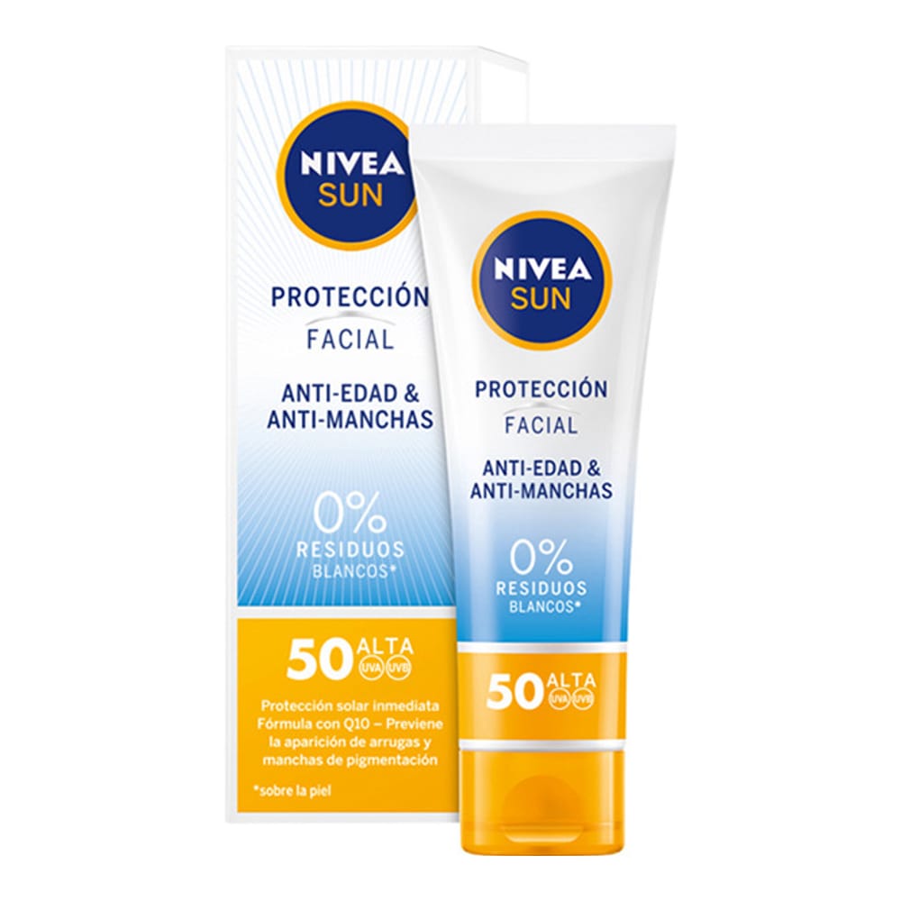 Nivea - Crème solaire pour le visage 'Sun Anti-Aging Face Cream & Anti-marks SPF50' - 50 ml