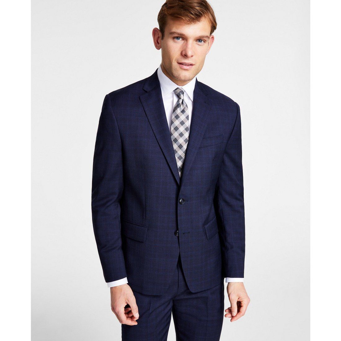 Michael kors - 'Classic-Fit Stretch Wool-Blend Suit Jacket' pour Hommes