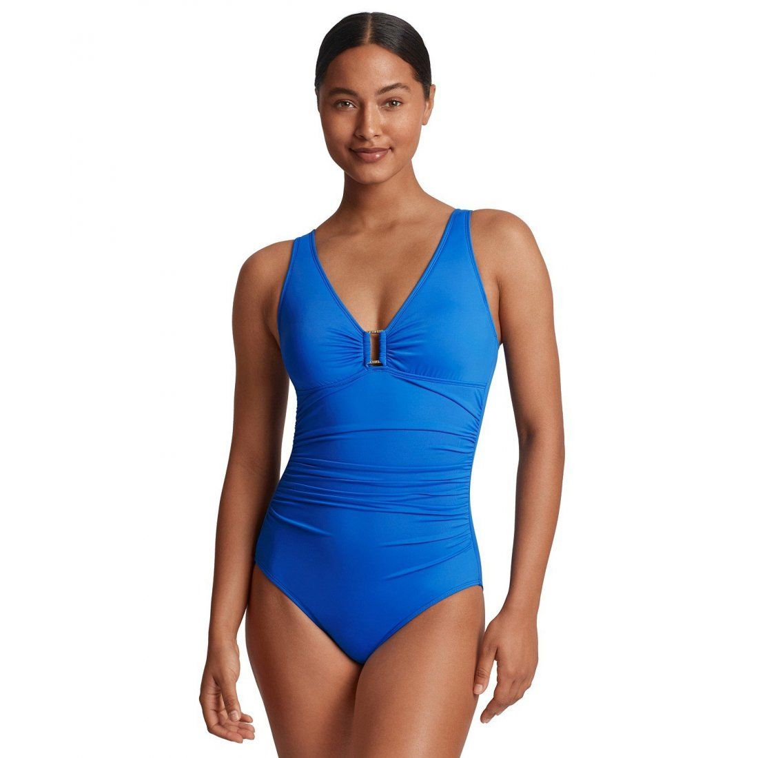 Lauren ralph lauren - 'Ralph Lauren Ring Over The Shoulder Tummy Control One Piece Swim' pour Femmes