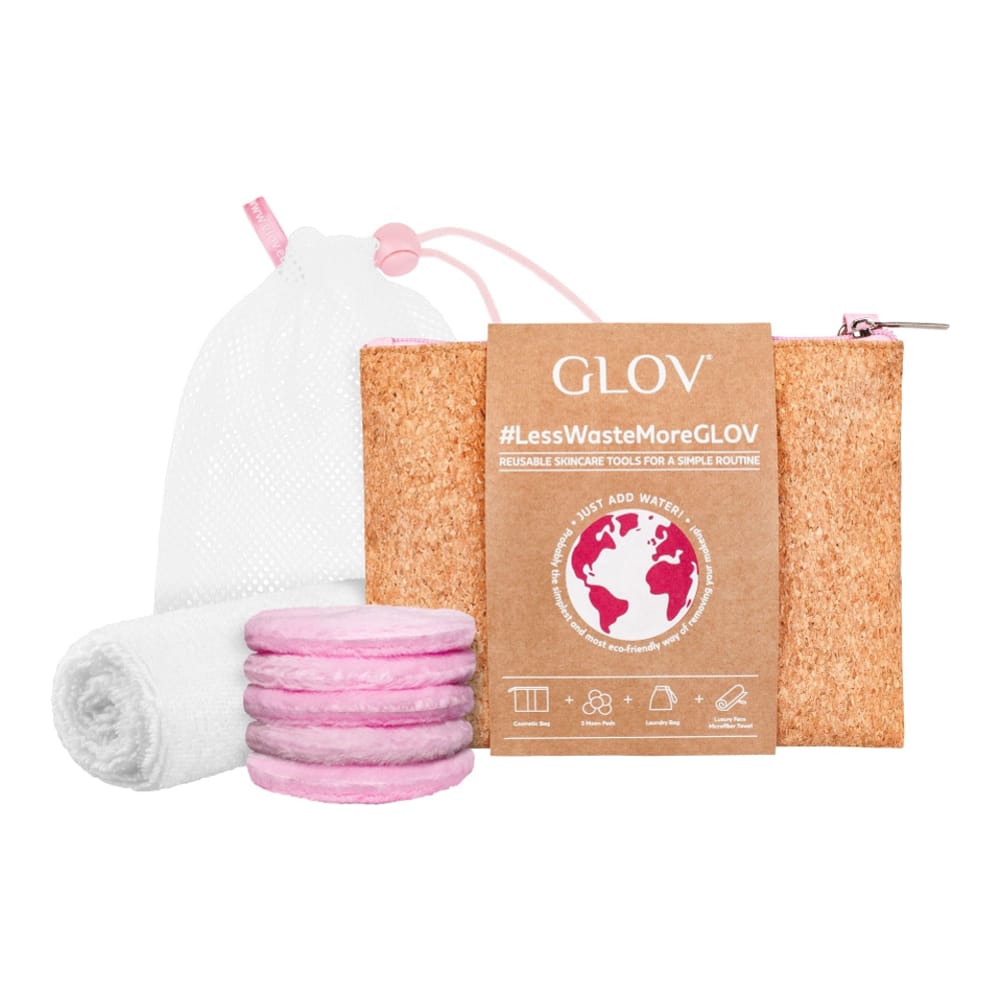 GLOV - #Lesswastemoreset | Reusable Water-Only Makeup Removing Cosmetic Pads And Face Towel