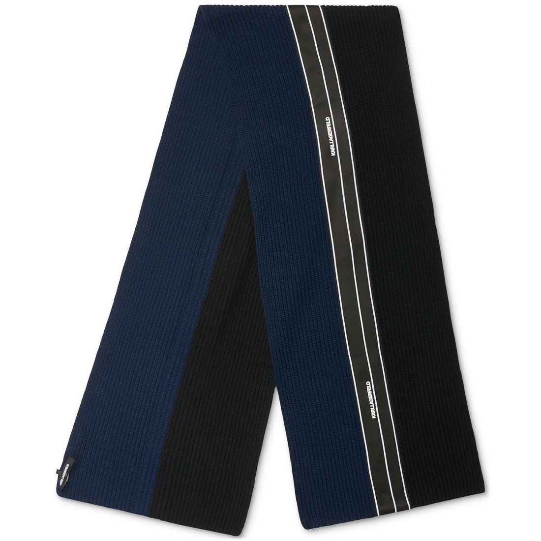 Karl lagerfeld - Foulard 'Two-Tone Logo Stripe' pour Hommes