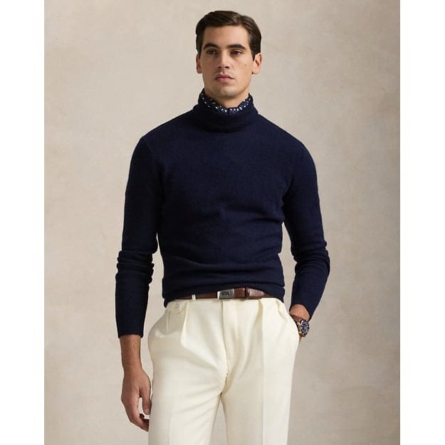 Polo ralph lauren - 'Wool-Cotton Turtleneck Sweater' pour Hommes