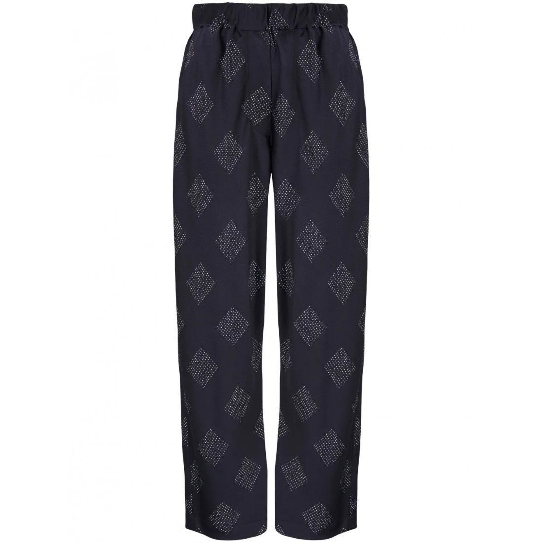 Giorgio armani - Pantalon 'Diamond-Print Straight-Leg' pour Femmes