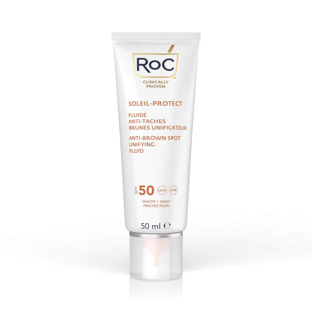 Roc - Crème solaire pour le visage 'Anti-Tâches Brunes Unificateur SPF50+' - 50 ml