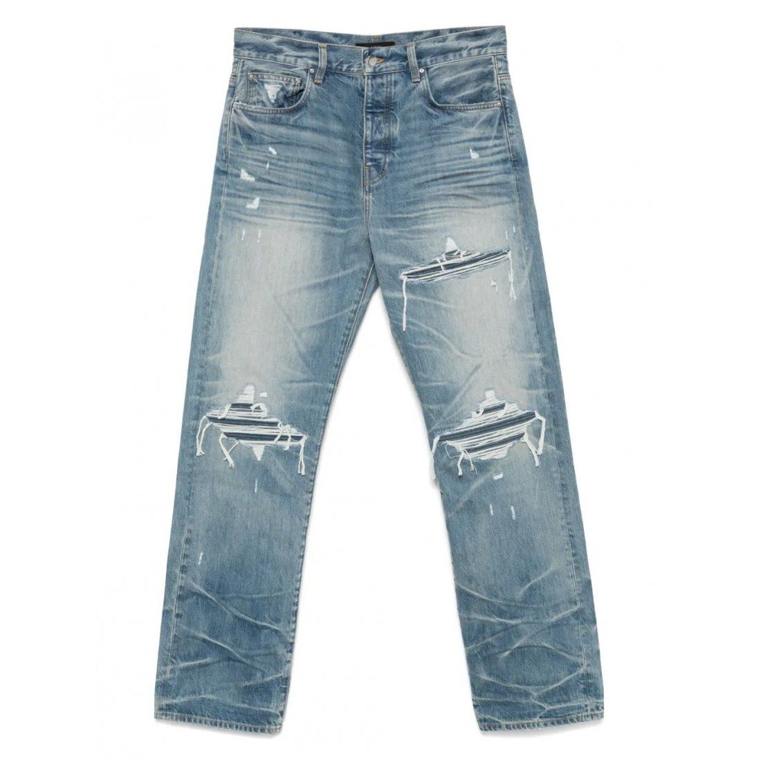 Amiri - Jeans 'Distressed Straight-Leg' pour Hommes