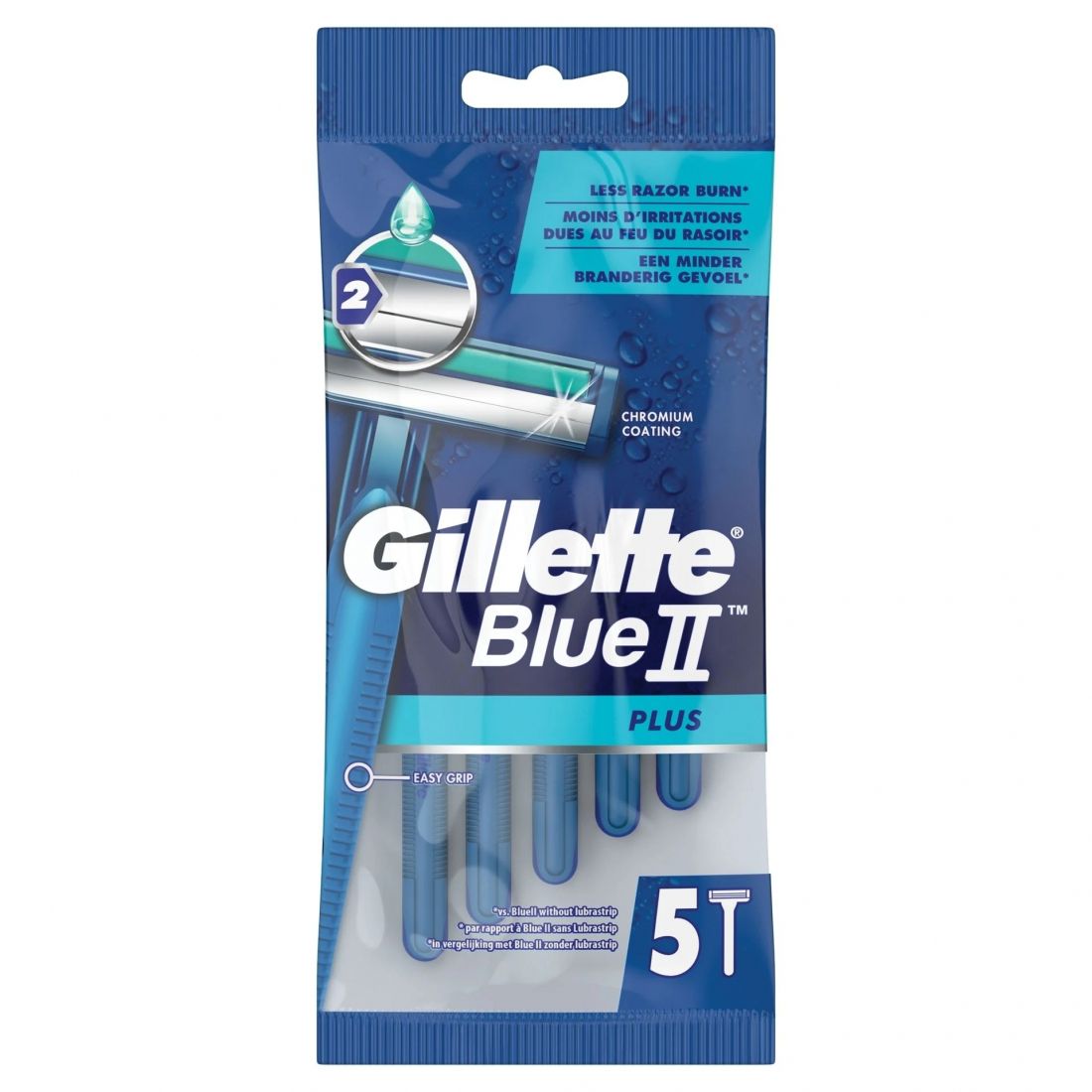 Gillette - Rasoir jetable 'Blue II Plus' - 5 Pièces