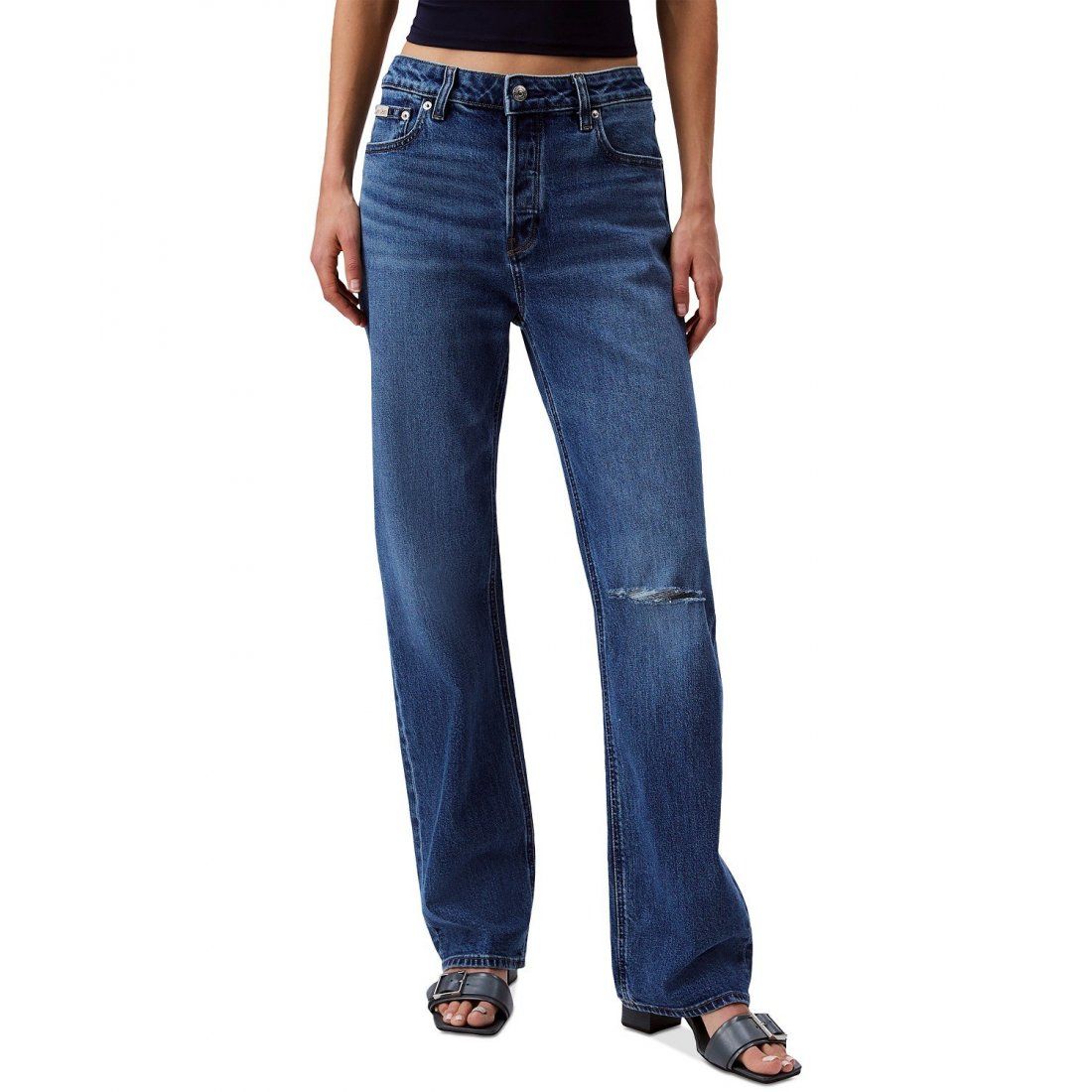 Calvin klein jeans - Femmes's '90s Straight-Leg Stretch' Jeans