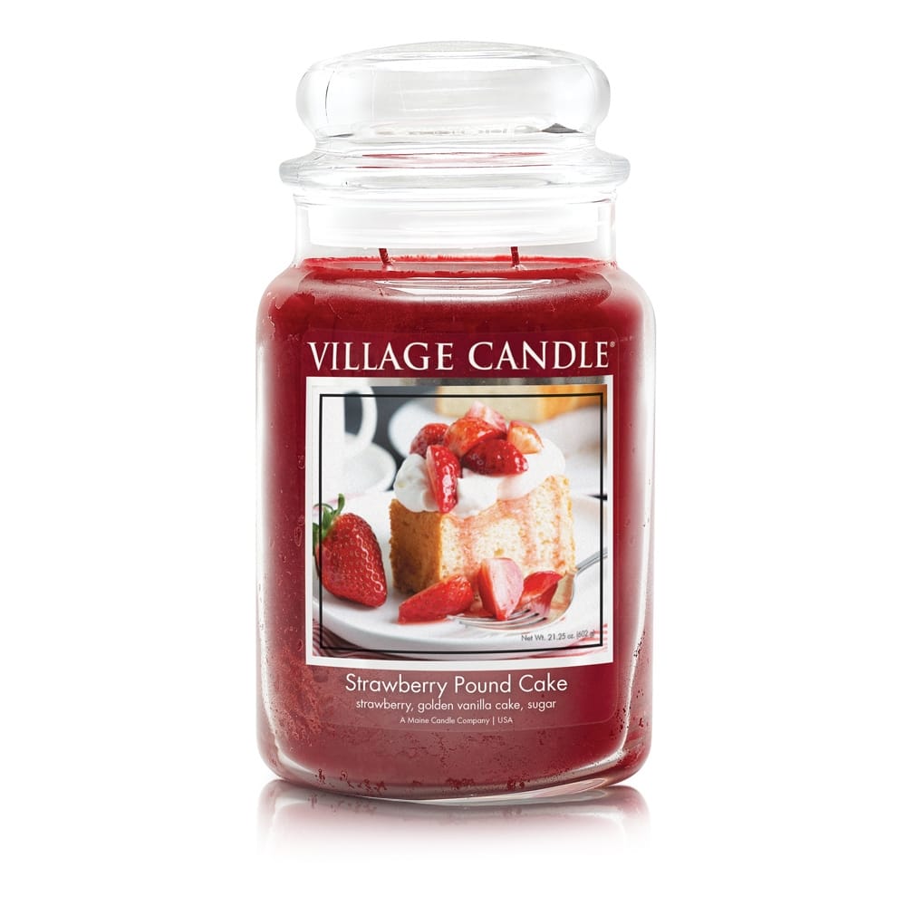 Village candle - Bougie parfumée 'Strawberry Pound Cake' - 602 g