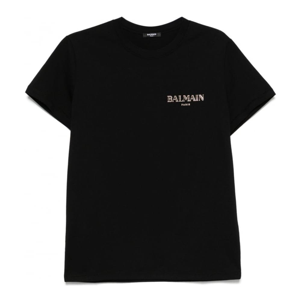 Balmain - T-shirt 'Logo-Appliqué' pour Hommes