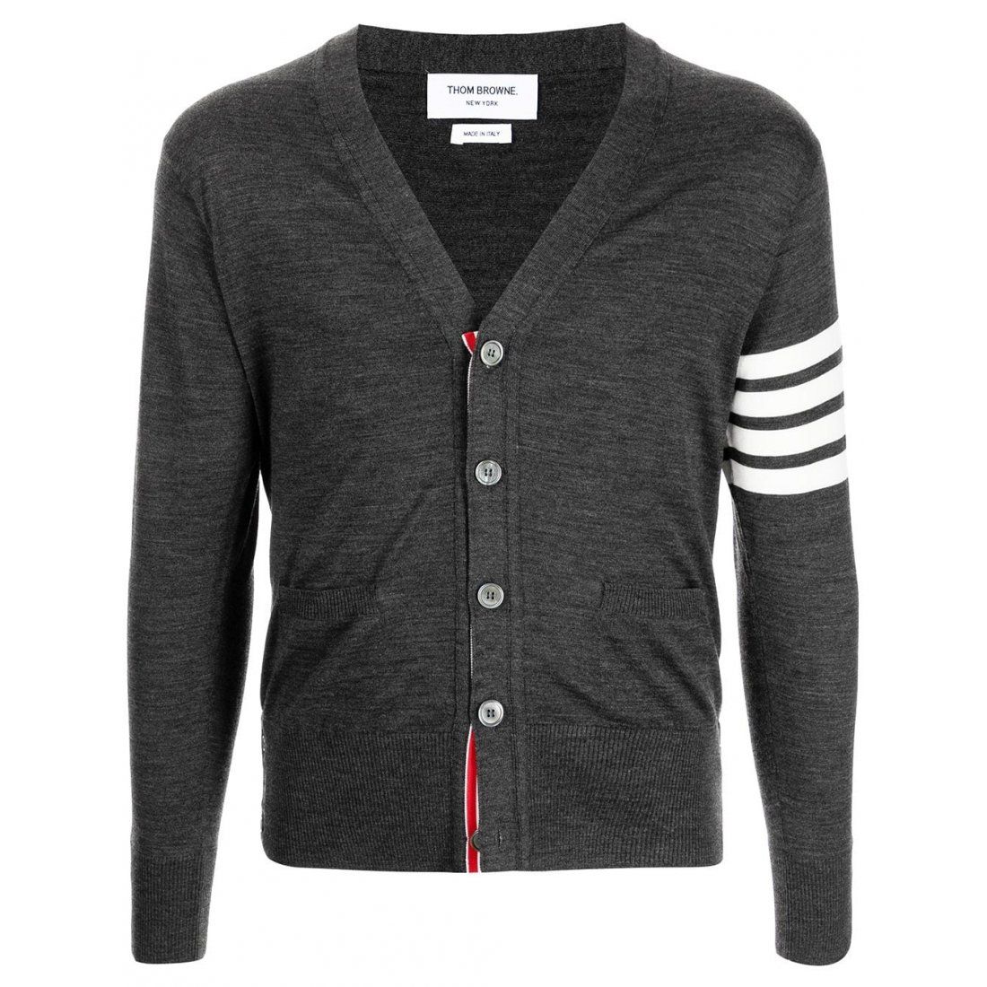 Thom browne - Cardigan '4-Bar' pour Hommes