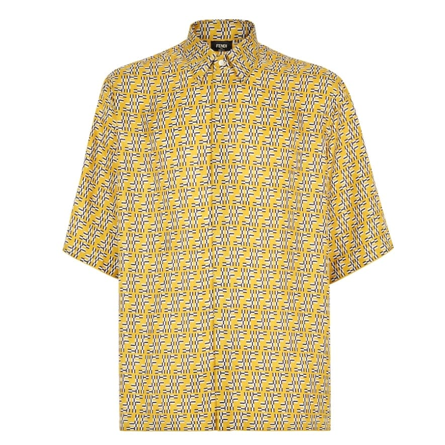 Fendi - Chemise à manches courtes 'FF Labyrinth' pour Hommes