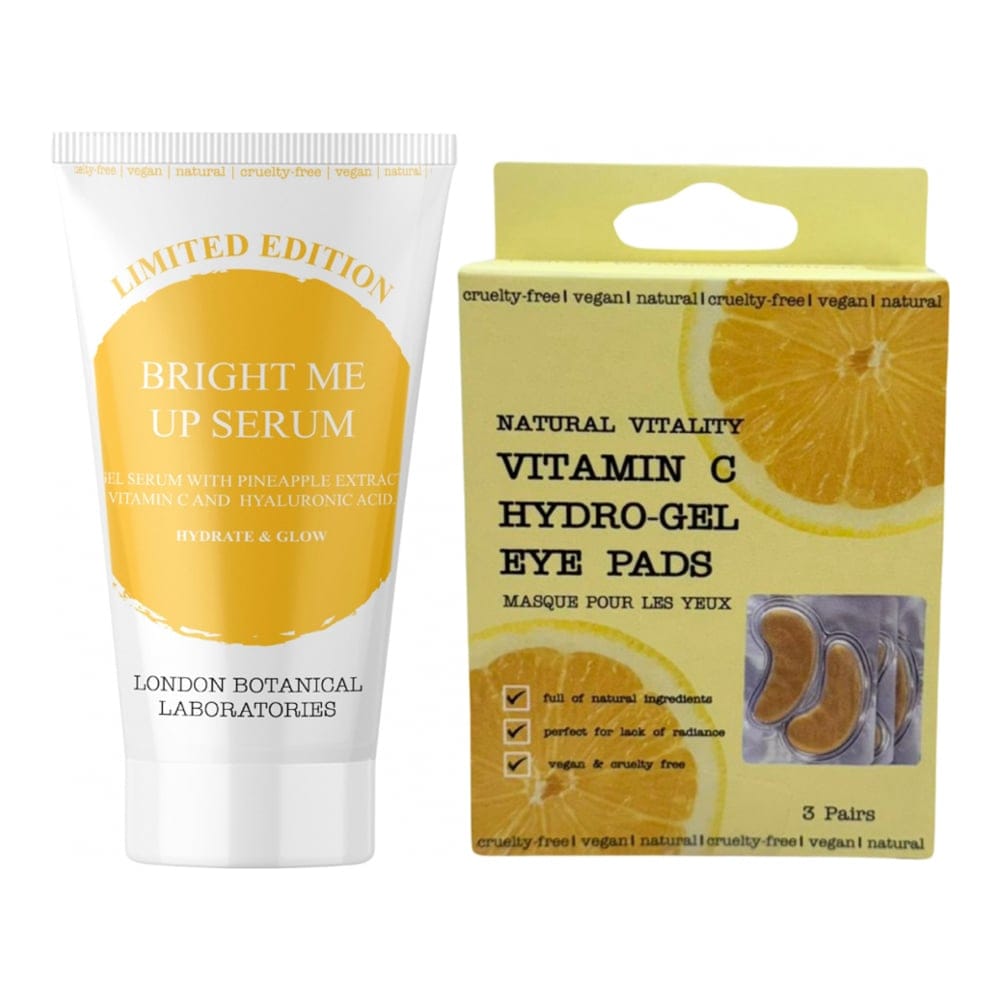 London botanical laboratories - Coffret de soins de la peau 'Limited Edition Bright me up Serum - Hydrate & Glow + Vitamin C' - 2 Pièces