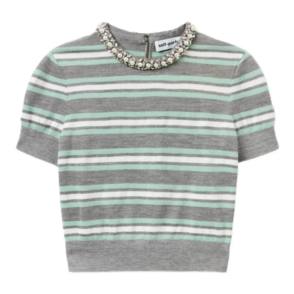 Self portrait - "T-shirt 'Striped' pour Femmes"-XS