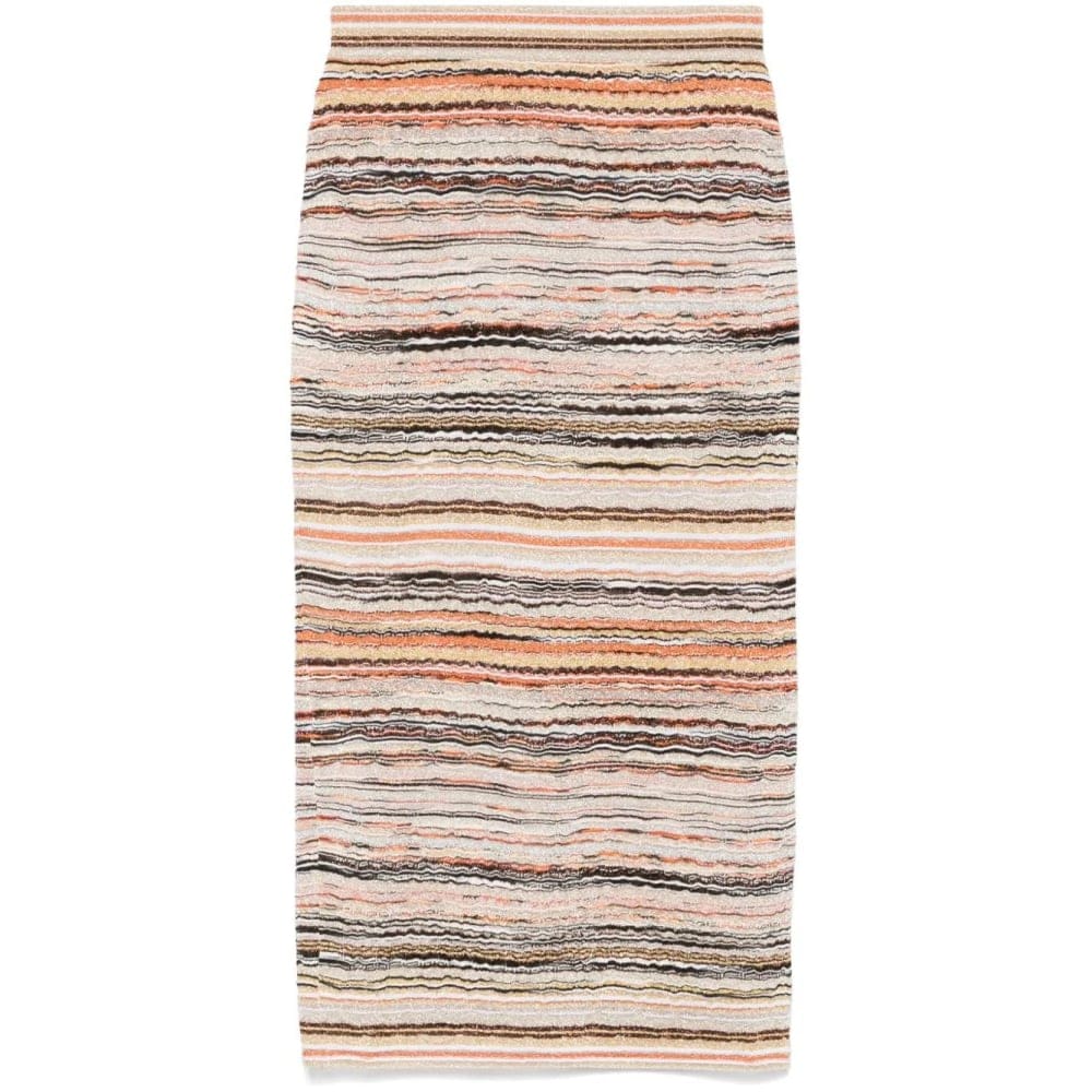Missoni - Jupe Midi 'Wave-Pattern Lamé' pour Femmes