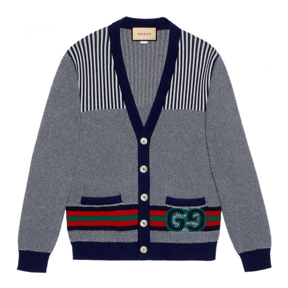 Gucci - Cardigan 'Interlock G Logo' pour Hommes