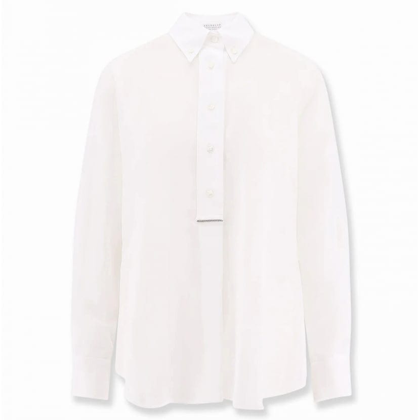 Brunello cucinelli - Blouse à manches longues 'Monili-Detail' pour Femmes