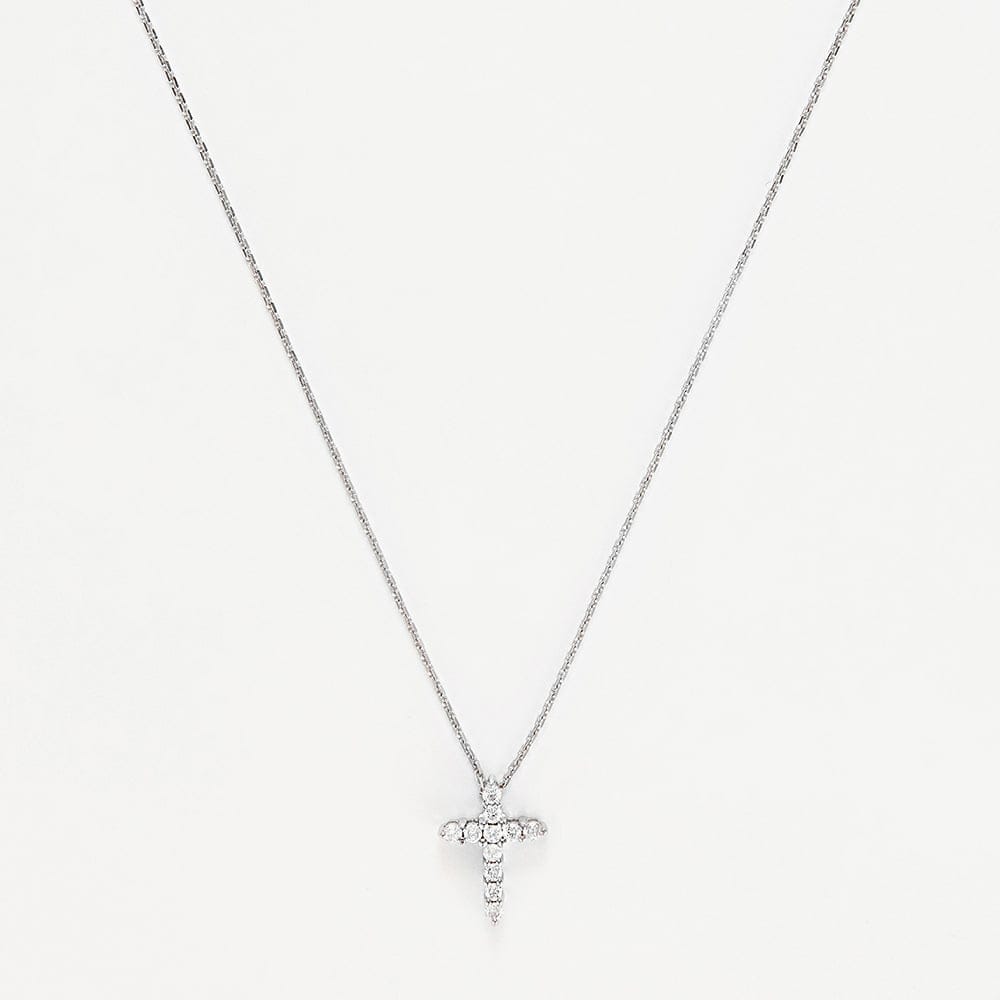 Atelier du diamant - Pendentif sur chaine 'Sacrée Croix' pour Femmes