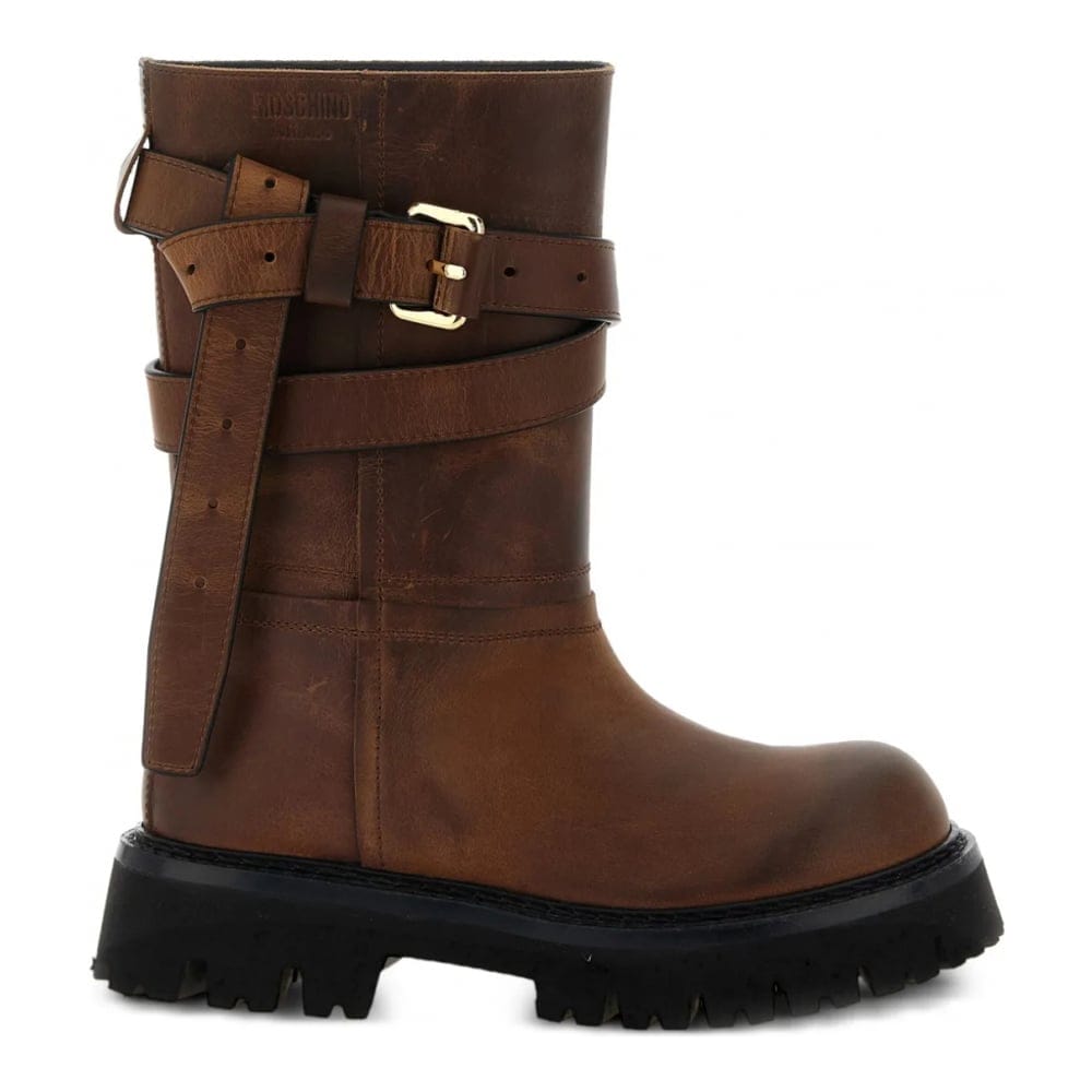 Moschino - Bottines 'Buckled' pour Femmes