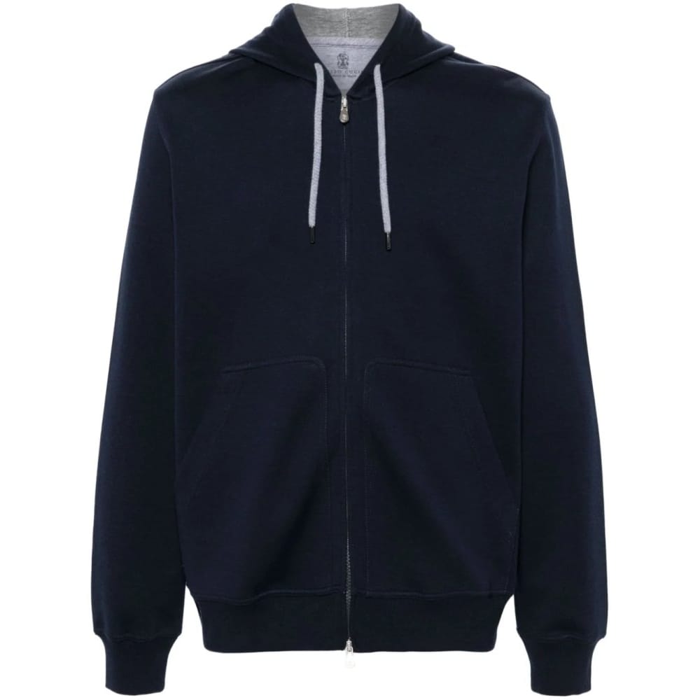 Brunello cucinelli - Veste de Survêtement 'Mélange-Effect Zipped' pour Hommes