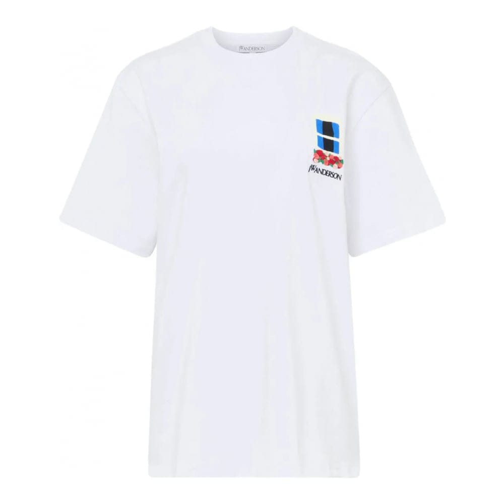 Jw anderson - T-shirt 'Window-Embroidered' pour Femmes