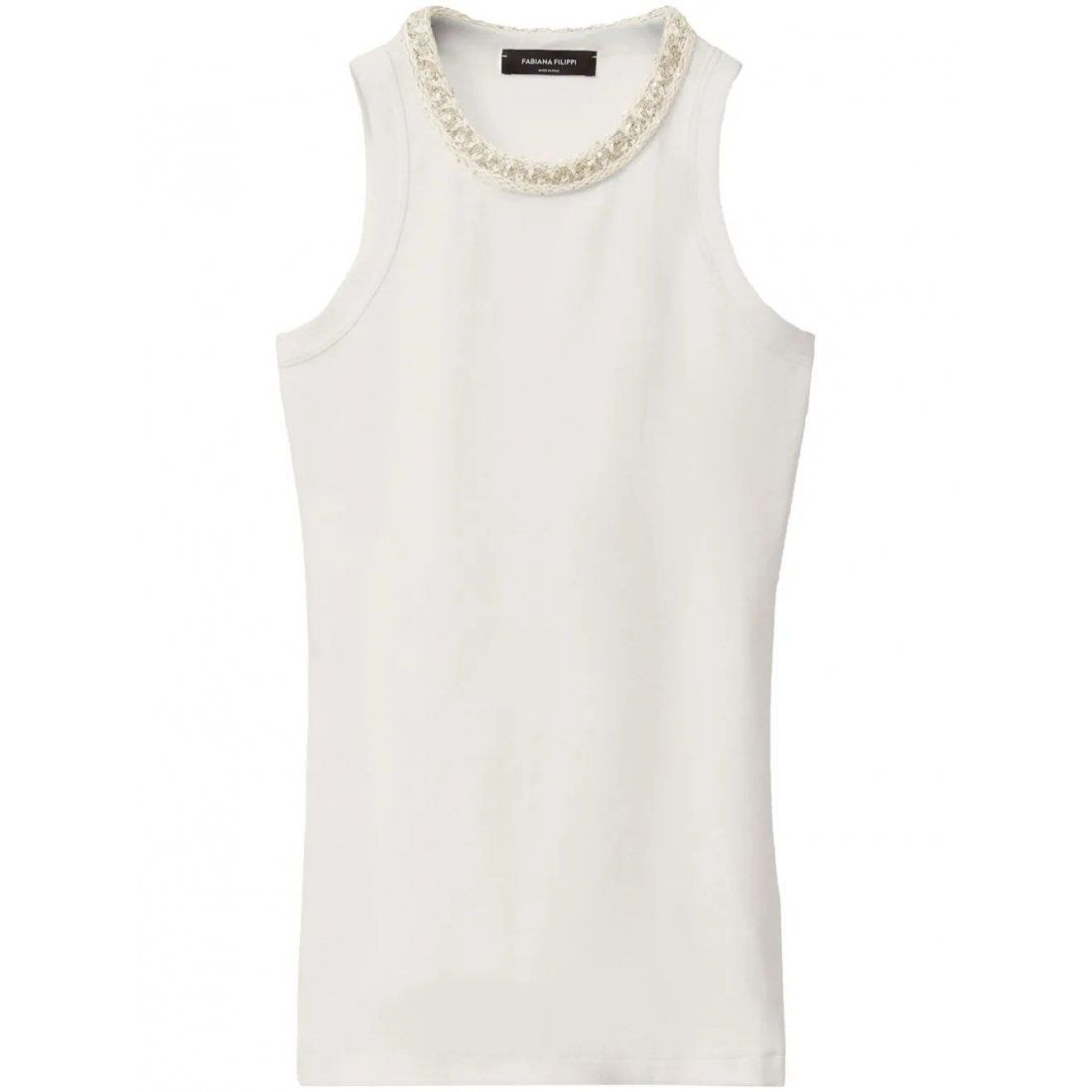 Fabiana filippi - Débardeur 'Embroidered-Neck' pour Femmes