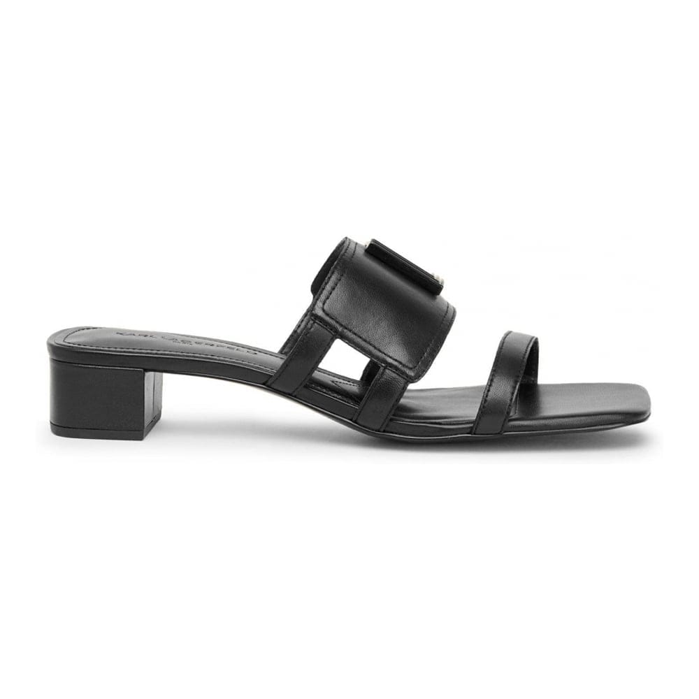 Karl lagerfeld paris - Sandales 'Valerie Double L Block Heel' pour Femmes