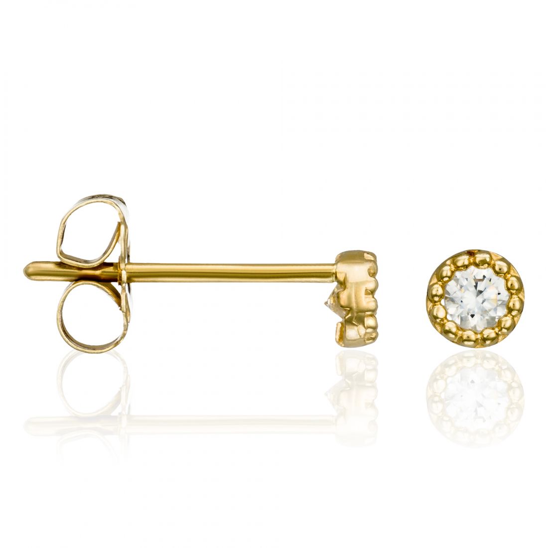 Or éclat - Boucles d'oreilles 'Petits Ronds' pour Femmes