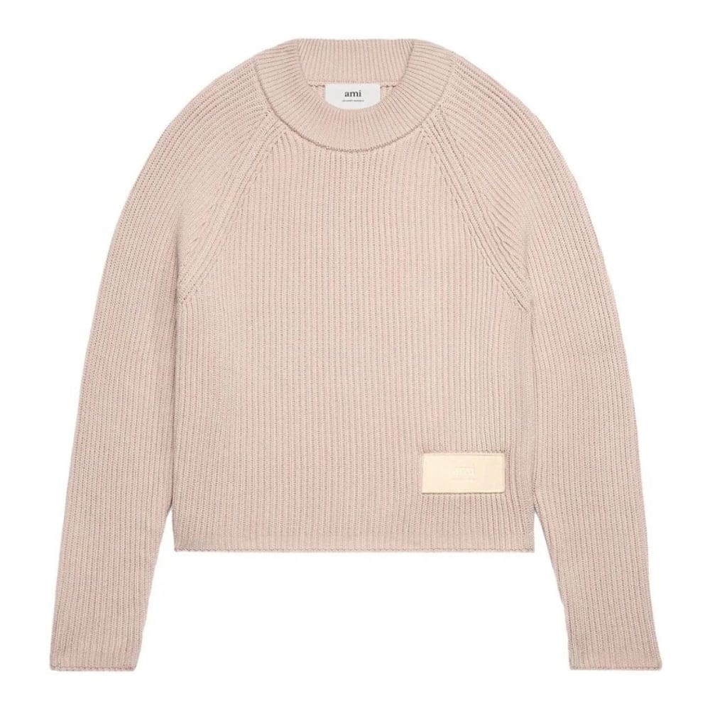 Ami Paris - Pull 'Logo-Patch Knitted' pour Femmes