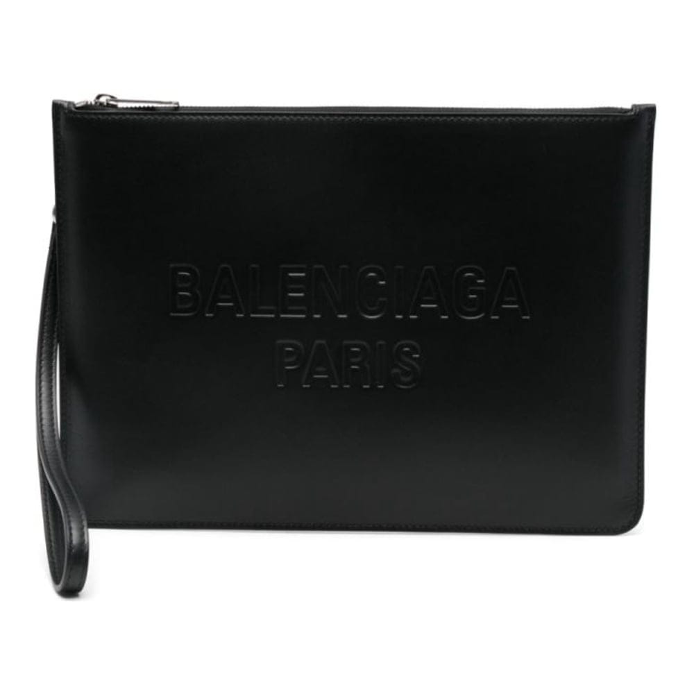 Balenciaga - Pochette 'Logo-Debosse' pour Hommes