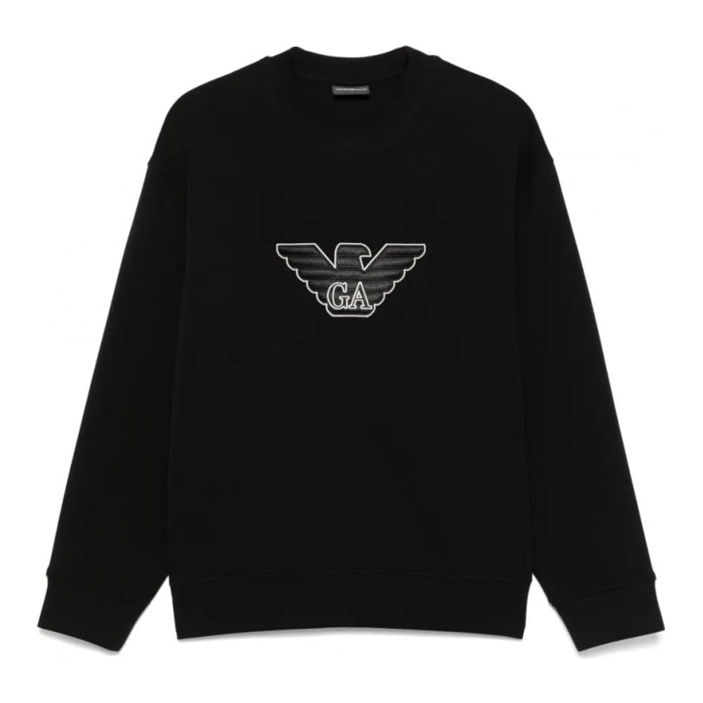 Emporio armani - "Sweatshirt 'Logo-Patch' pour Hommes"-L
