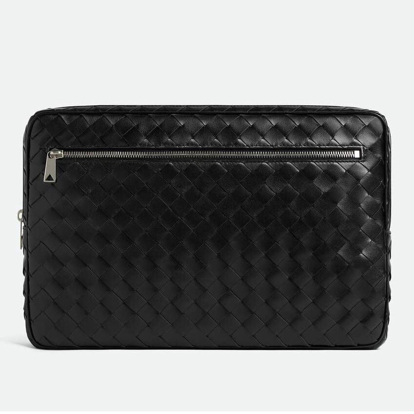 Bottega Veneta - Etui pour ordinateur portable 'Intrecciato' pour Hommes