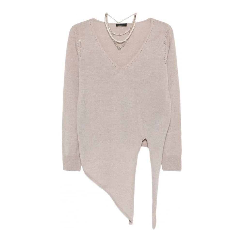 Liu jo - Pull 'Asymmetric V-Neck' pour Femmes