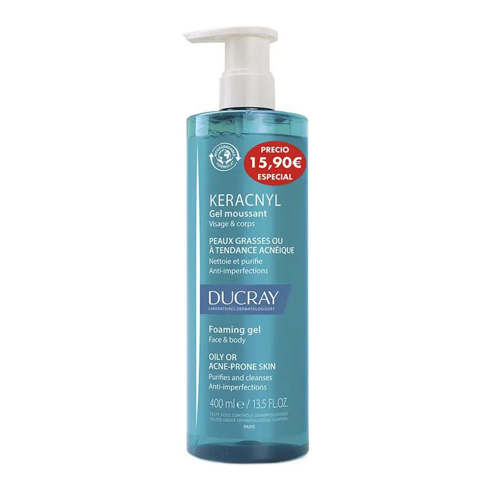 Ducray - Gel Moussant 'Keracnyl' - 400 ml