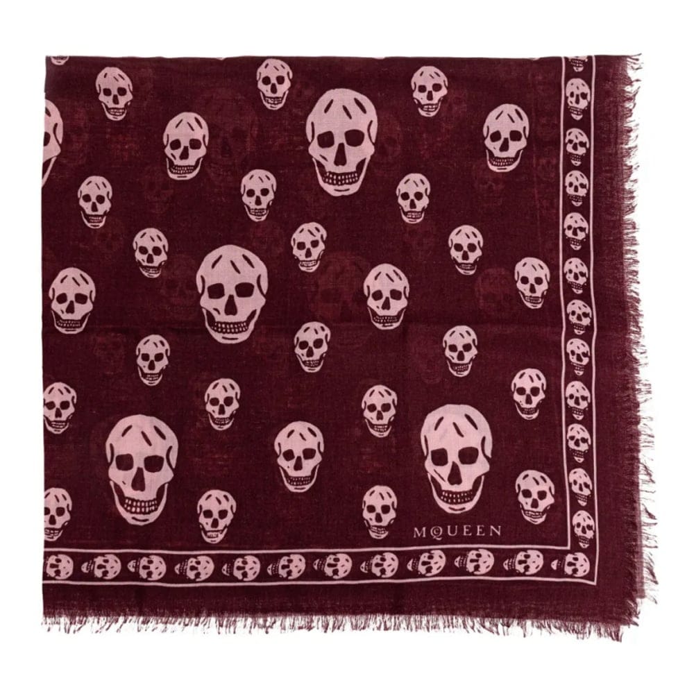 Alexander mcqueen - Foulard en soie 'Classic Skull' pour Femmes
