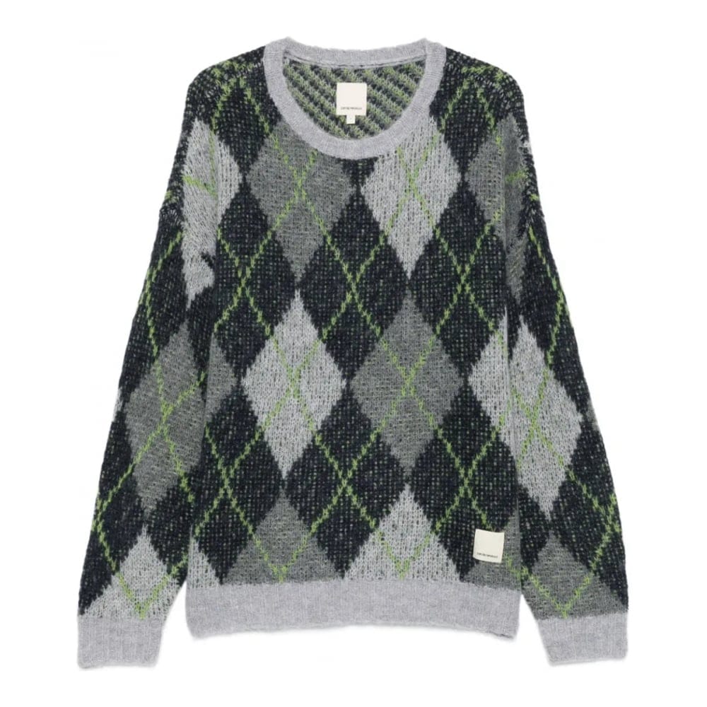 Emporio armani - Pull 'Argyle-Check' pour Hommes
