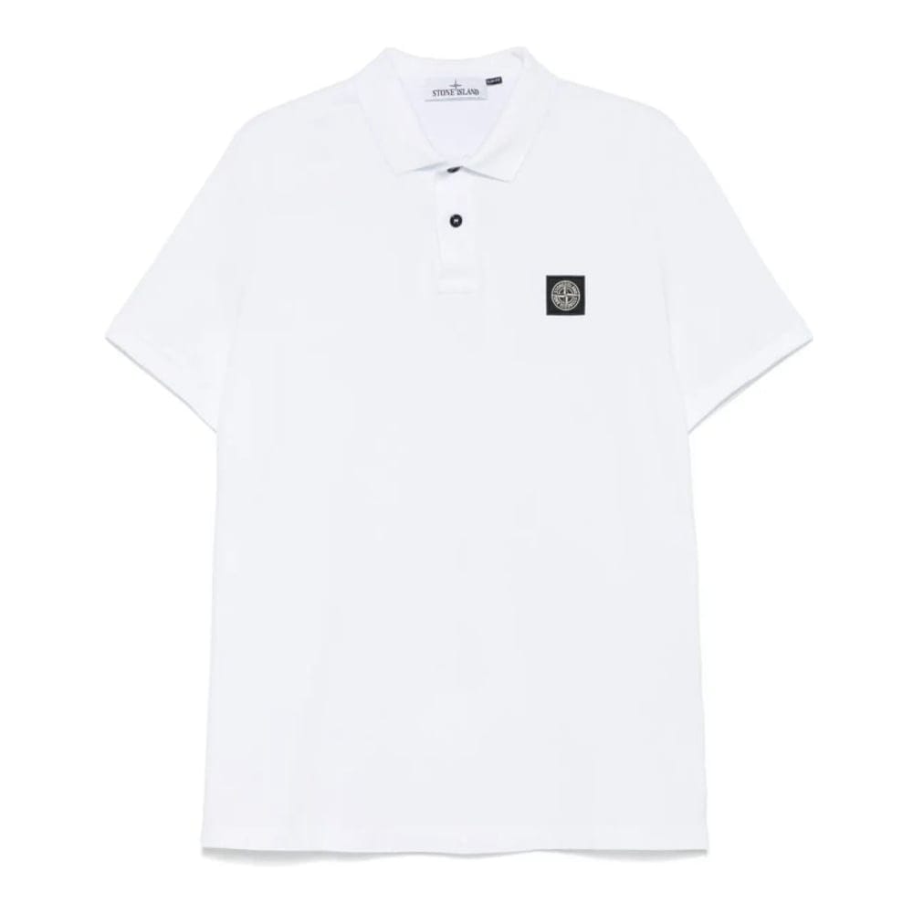 Stone island - Polo 'Piqué-Weave' pour Hommes
