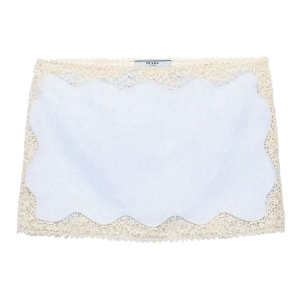 Prada - Mini Jupe 'Lace-Trim' pour Femmes