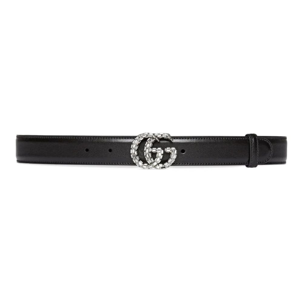 Gucci - Ceinture 'Double G Crystal-Embellished' pour Femmes