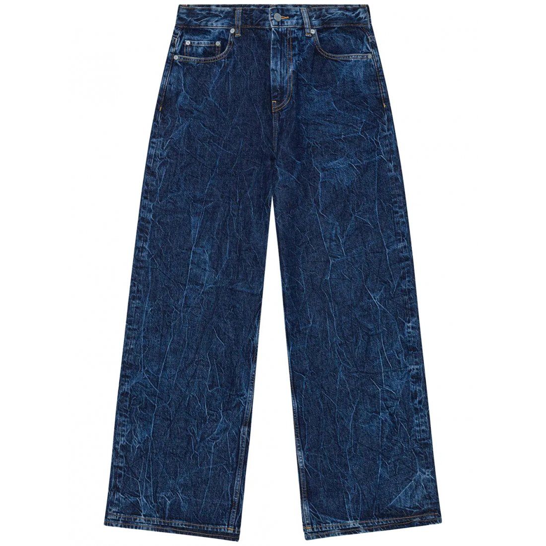 Ganni - Jeans 'Marri Crinkled-Effect' pour Femmes