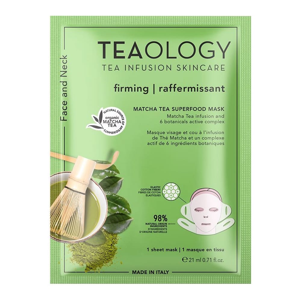 Teaology - Masque pour visage et cou 'Matcha Tea Superfood' - 21 ml