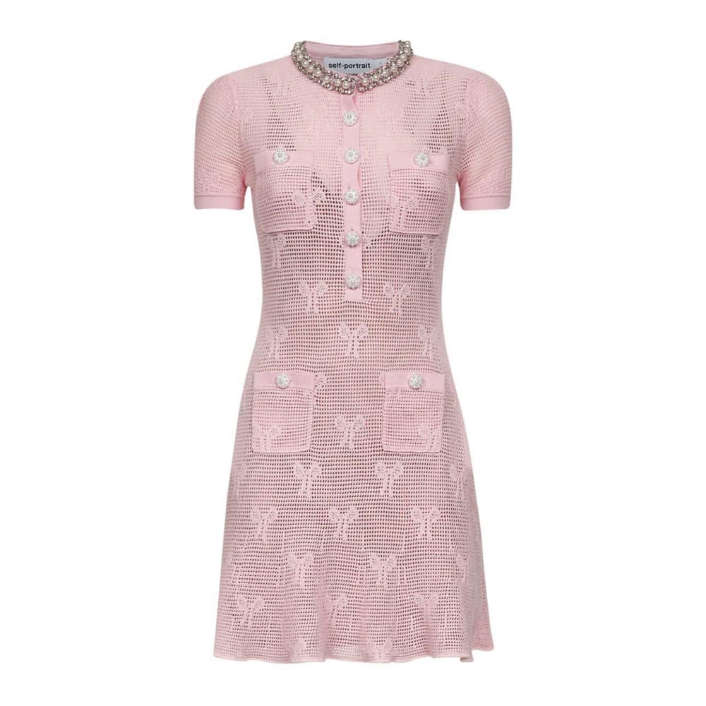 Self portrait - Robe mini 'Crochet' pour Femmes
