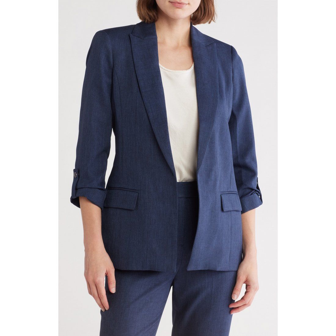 Calvin klein - Blazer 'Open Front Denim' pour Femmes