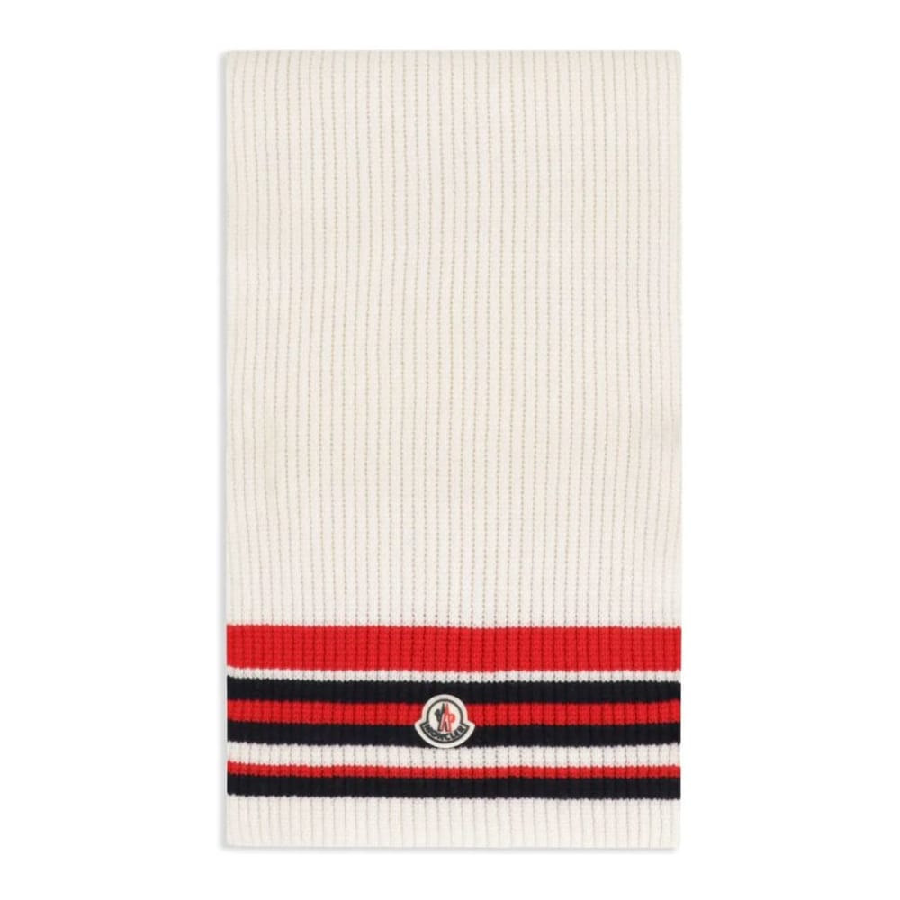 Moncler - Écharpe en laine 'Logo' pour Hommes