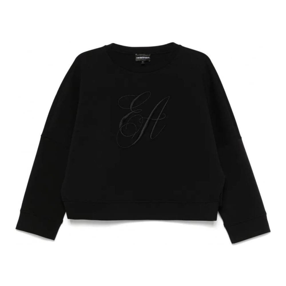 Emporio armani - Sweatshirt 'Logo-Embroidered' pour Femmes