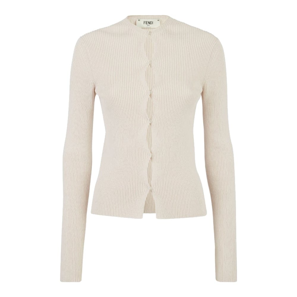 Fendi - Cardigan 'Ribbed-Knit' pour Femmes