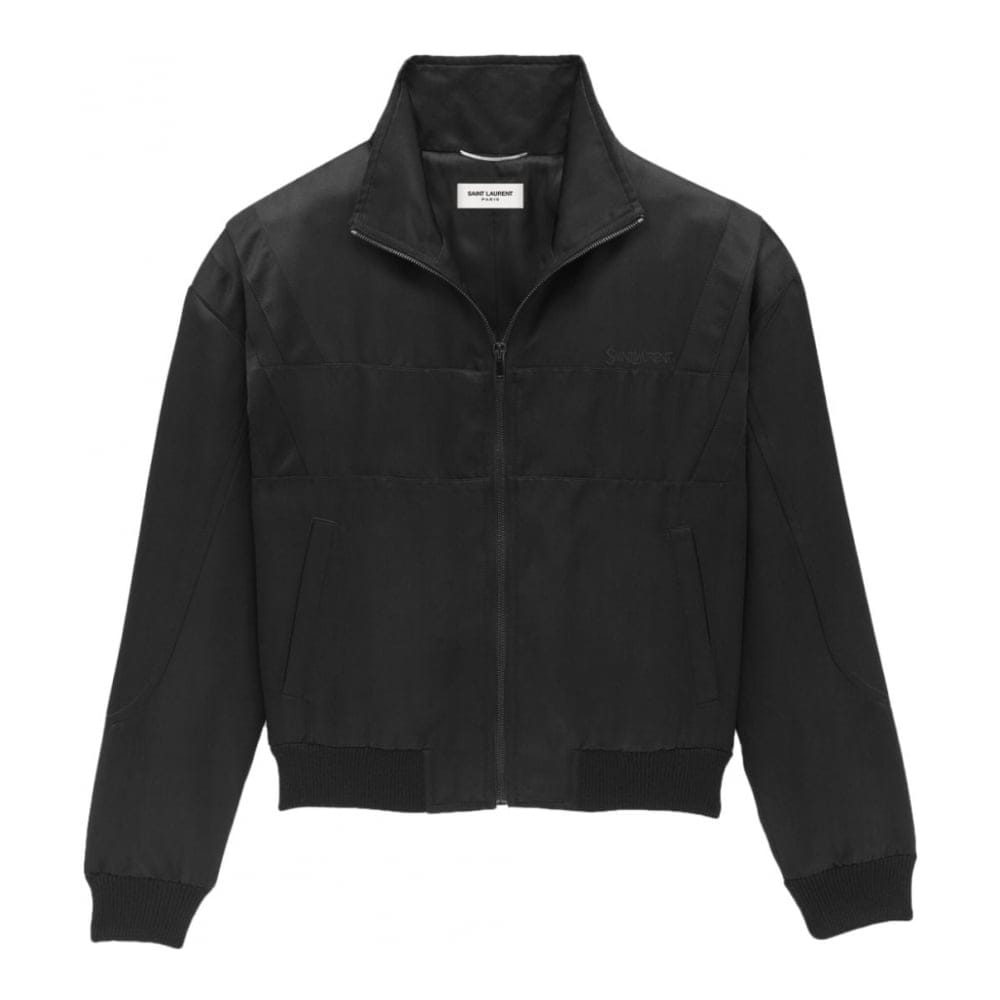 Saint laurent - Blouson bomber 'Logo-Embroidered' pour Hommes