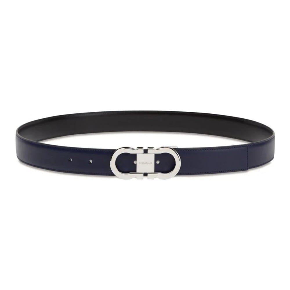 Ferragamo - Ceinture 'Gancini-Buckle Reversible' pour Hommes