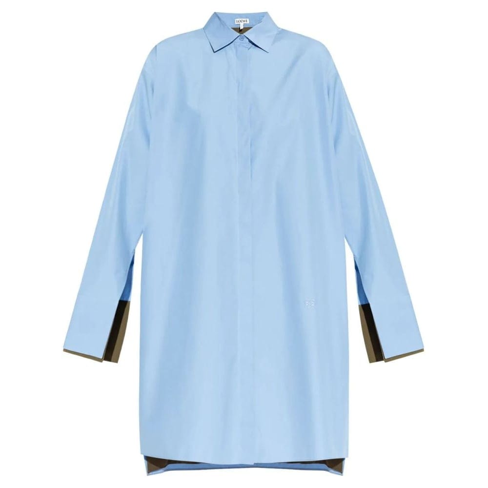 Loewe - Robe chemise 'Logo-Embroidered' pour Femmes