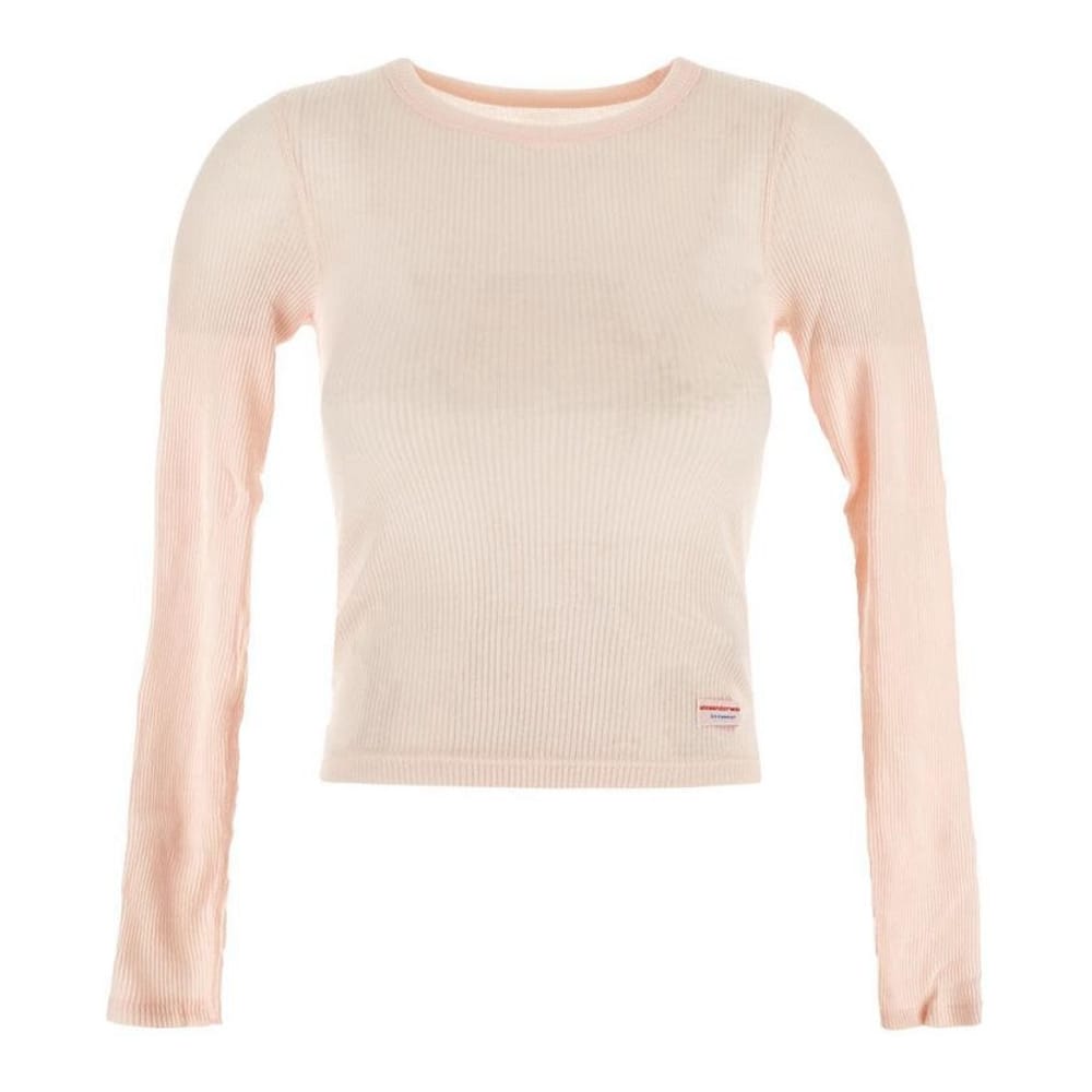 Alexander wang - T-Shirt manches longues 'Micro Ribbed' pour Femmes