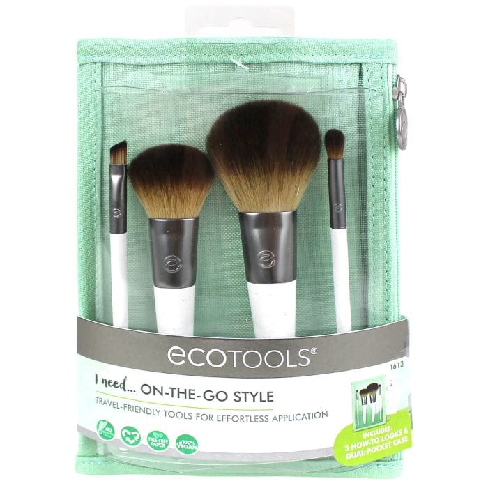 EcoTools - Set de pinceaux de maquillage 'On The Go Style' - 4 Pièces